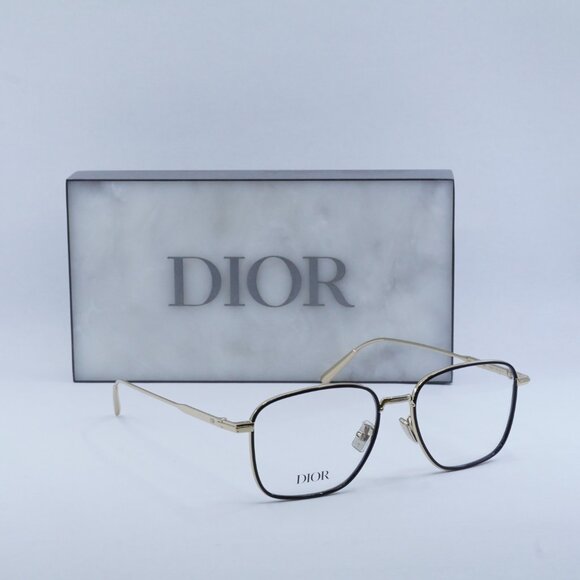 Final Price! Dior DIORBLACKSUITO S4U B400 Shiny Black/Gold Eyeglasses 53mm - Picture 3 of 10